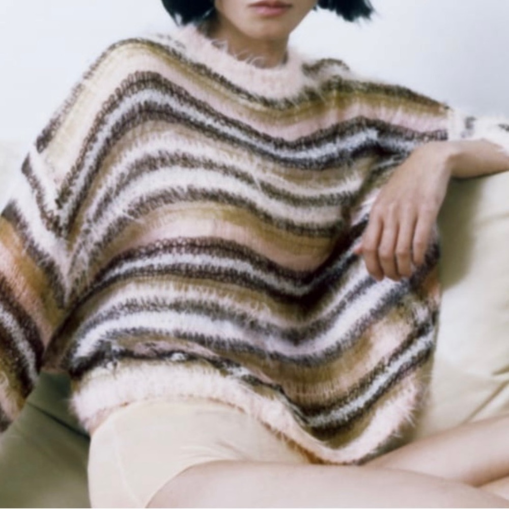 ZAR Drop Stitch Knit Striped Sweater NWT BRAND NEW IN BOX